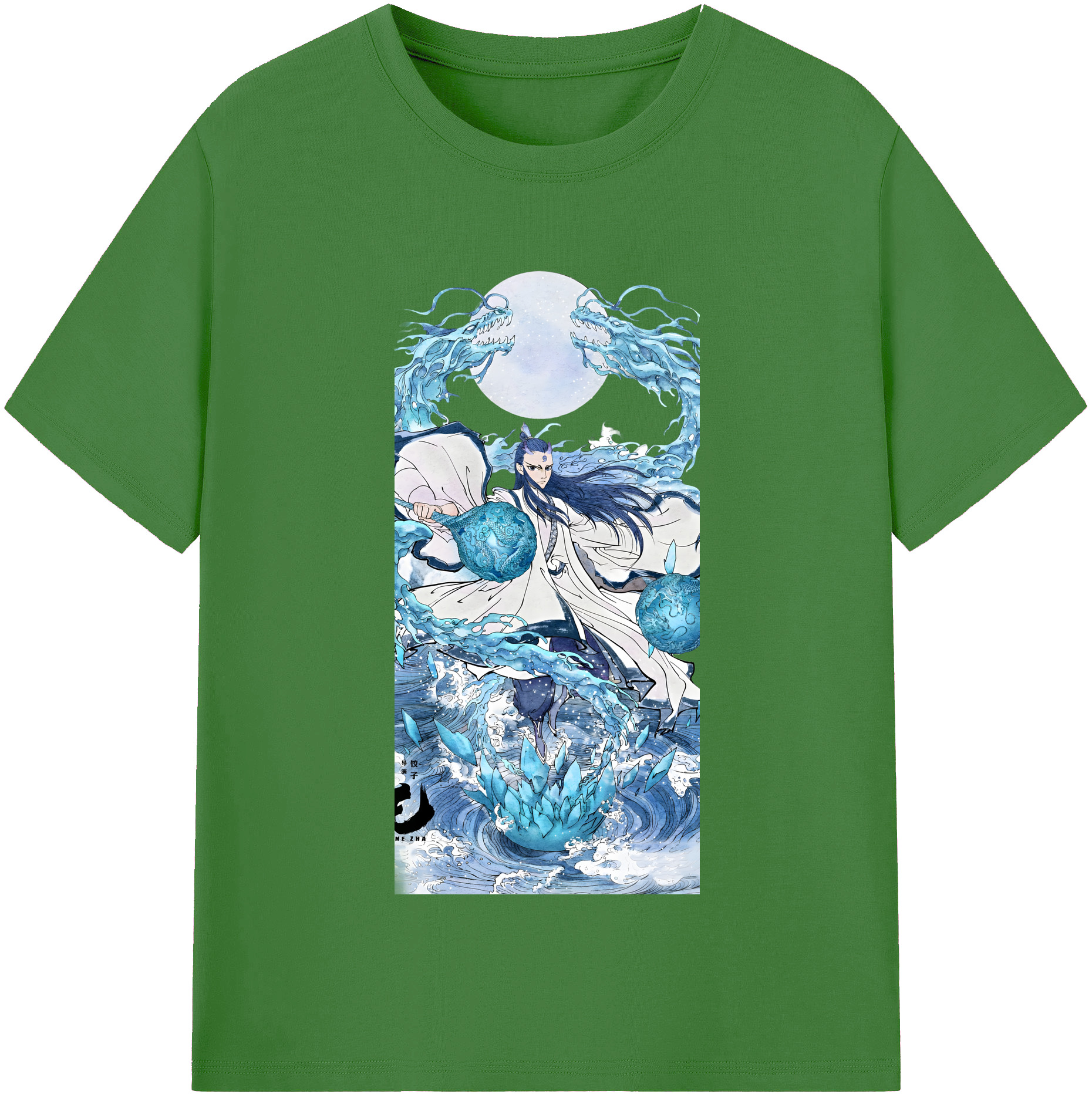 （画像用） Ne Zha 2 ナタ 魔童の大暴れ レディースカジュアルプリントTシャツ（綿100％）